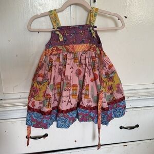 Matilda Jane City of Lights Apron Dress and Ruffle bottom pants